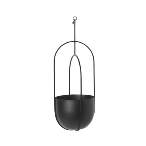 Ferm Living Hanging Deco ruukku, musta