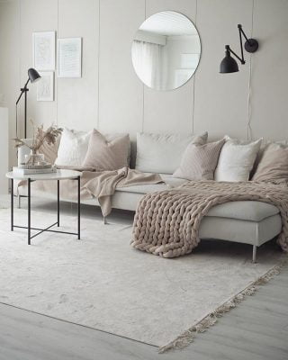 Kodikkaasti hienostunut sisustus