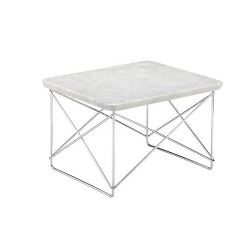 Vitra Eames LTR Occasional pöytä, valkoinen marmori