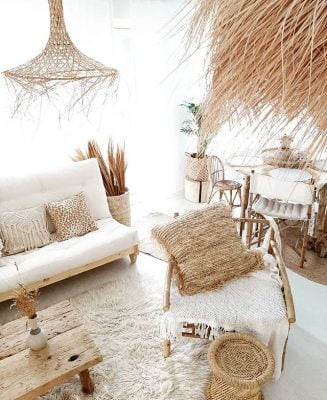 Eksoottisen kodikas boho sisustus