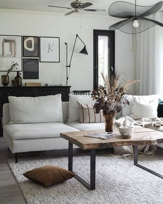 Rento sisustus yhdistelee uutta ja vanhaa