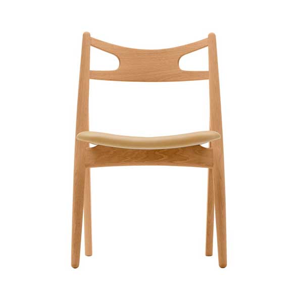 Carl Hansen & Søn CH29P tuoli, tammi - nude nahka