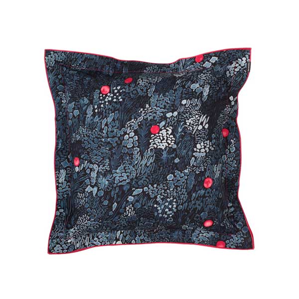 Marimekko Kurjenmarja tyynynpäällinen, musta - sininen