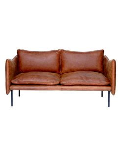 Fogia Tiki 2-istuttava sohva, vintage nahka