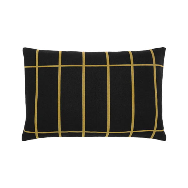 Marimekko Tiiliskivi tyynynpäällinen, musta-kulta